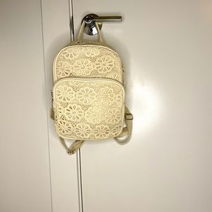 Mini bag with cute floral pattern